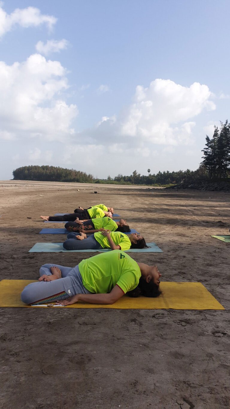 NAYI community practising on the beach