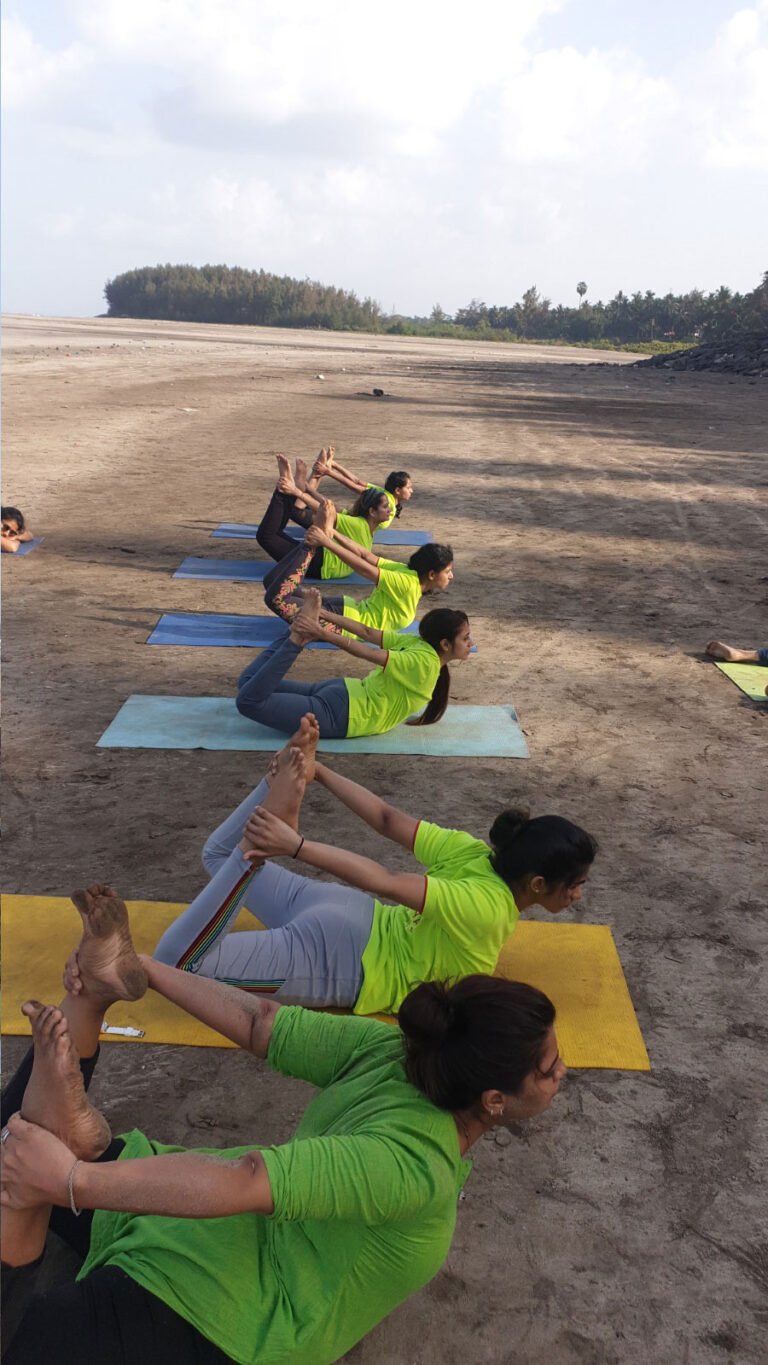 NAYI students practising yoga